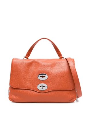 Zanellato small Postina® stud-embellished tote bag - Orange