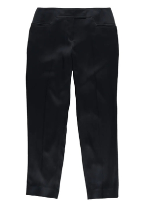 TOM FORD pressed-crease tapered-leg trousers - Black