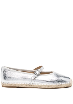 Michael Kors leather espadrilles - Silver