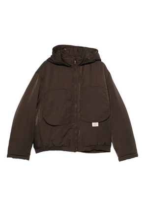 RANRA hooded pocket jacket - Brown
