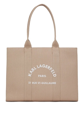 Karl Lagerfeld large Rue St-Guillaume tote bag - Neutrals
