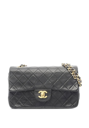 CHANEL Pre-Owned 1989-1991 Double Flap chain shoulder bag - Black