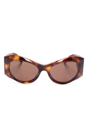 Balenciaga Eyewear oval-frame sunglasses - Brown
