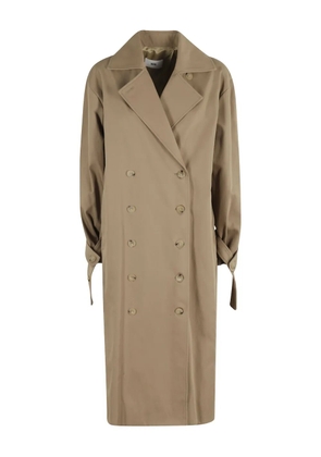 SOLOTRE double-breasted coat - Neutrals