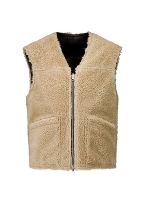 COOR reversible shearling vest - Neutrals