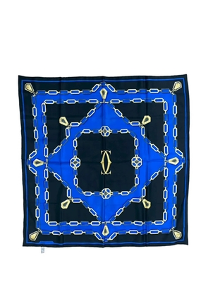 Cartier 20th Century Must de Cartier Chain Silk Scarf scarves - Blue