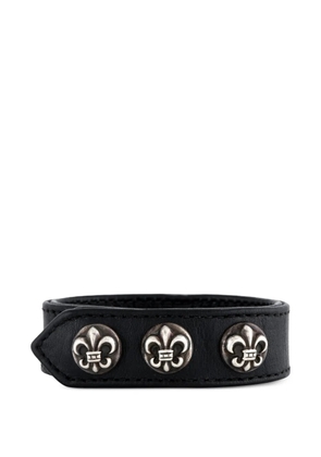 Chrome Hearts fleur-de-lis wrap bracelet - Black