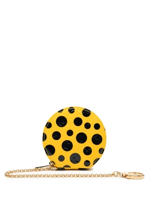 Louis Vuitton Pre-Owned 2012 Yayoi Kusama Monogram Vernis Infinity Dots Chapeau Purse coin pouch - Yellow