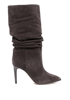 Paris Texas 90mm heeled suede boots - Brown