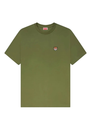 Kenzo tiger-embroidered cotton T-shirt - Green