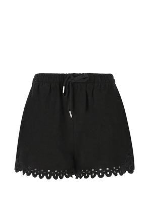 ISABEL MARANT Balyme broderie-anglaise shorts - Black