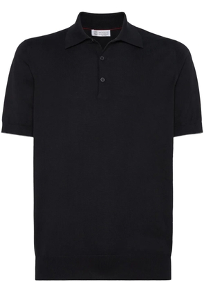 Brunello Cucinelli cotton polo shirt - Black