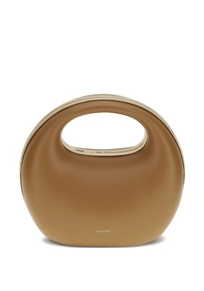 sacai round clutch bag - Brown