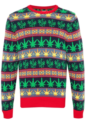 BODE Marin patterned-jacquard jumper - Green