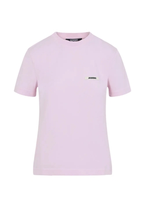 Jacquemus logo-patch T-shirt - Pink