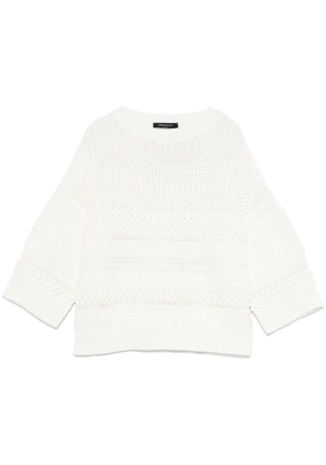 Fabiana Filippi open-knit sweater - White