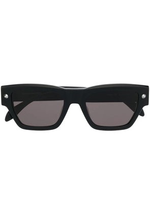 Alexander McQueen Eyewear engraved-logo square sunglasses - Black