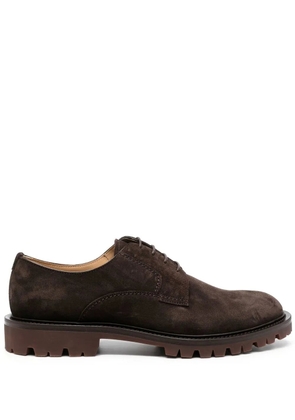 Scarosso Wooster III suede Derby shoes - Brown