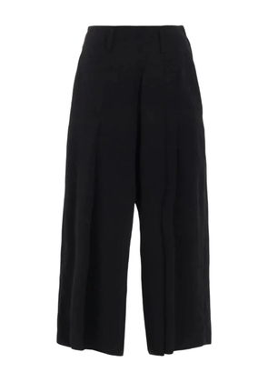 Y's wide-leg trousers - Black
