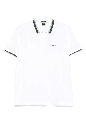 BOSS cotton polo shirt - White
