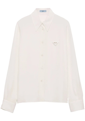 Prada crêpe de chine shirt - F0304 Neutral