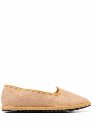 Vibi Venezia grosgrain trim loafers - Neutrals