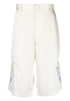 BLUEMARBLE embroidered satin shorts - Neutrals