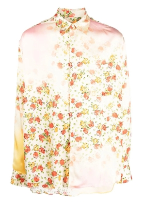 Marni floral-print long-sleeve shirt - Neutrals