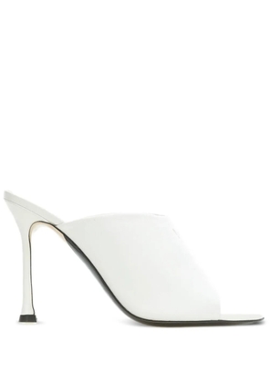 Nº21 105mm logo-print leather sandals - White