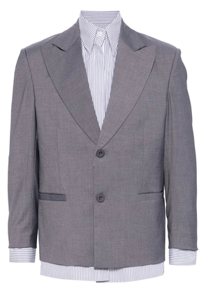 KidSuper single-breasted layered blazer - Grey