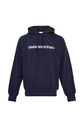 This Is Never That T-logo long-sleeve hoodie - Blue