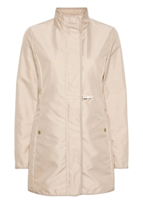 Fay Virginia zip-up coat - Neutrals