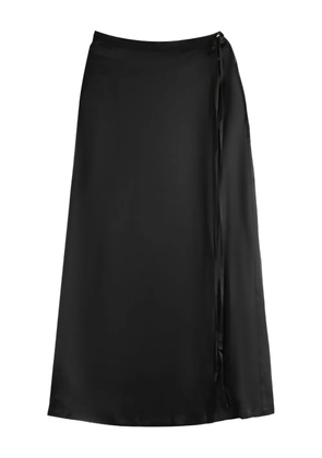 ATELIER NEW YORK tie-wrap skirt - Black