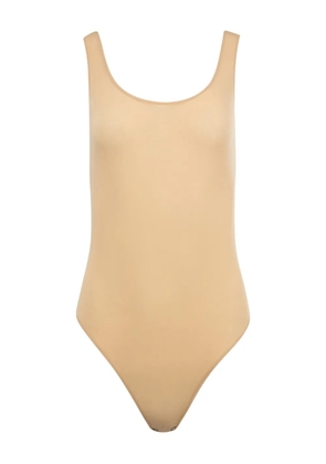 Magda Butrym scoop-neck bodysuit - Neutrals