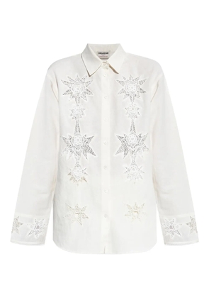 Zadig&Voltaire embroidered detail shirt - White