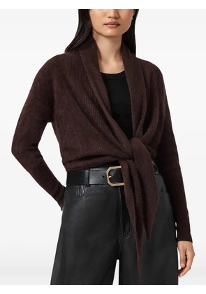 AllSaints Rebel Pirate shawl-collar cardigan - Brown