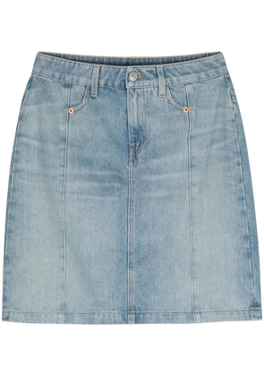 Martine Rose Narrow denim miniskirt - Blue