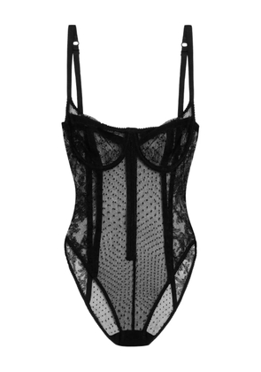 Dolce & Gabbana lace-paneled bodysuit - Black