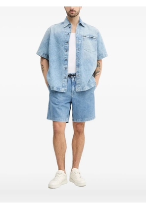 BOSS short-sleeve button-fastening shirt - Blue