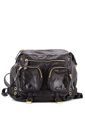 Gucci Pre-Owned Darwin Convertible Leather Medium backpack - Black