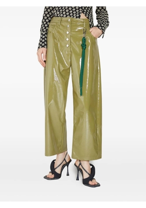 Song For The Mute high-shine trousers - Green