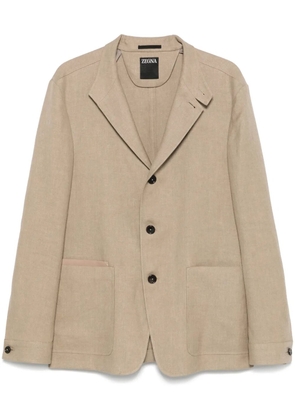 Zegna single-breasted jacket - Neutrals