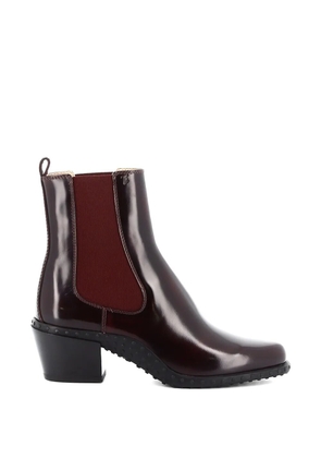 Tod's pull-tab boots - Purple