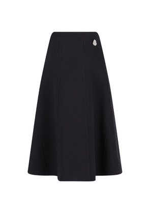 Moncler x Jil Sander midi flared skirt - Blue