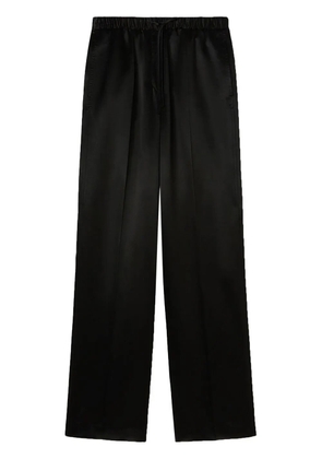 Jil Sander satin-finish trousers - Black