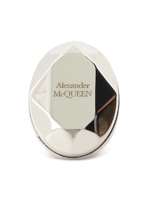 Alexander McQueen The Faceted Stone ring - Silver