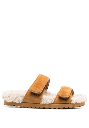 GIABORGHINI Alvine Ugh faux-shearling slides - Brown