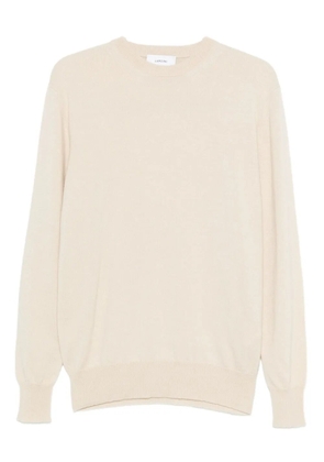 Lardini crew-neck knitted sweater - Neutrals