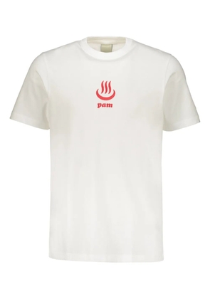 Perks And Mini crew-neck logo-embroidered T-shirt - White