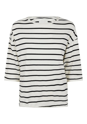 Labo Art striped T-shirt - White